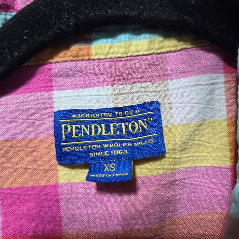 Pendleton Plaid Multicolor Button Down Shirt - image 3